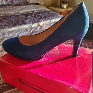 Royal blue high heels